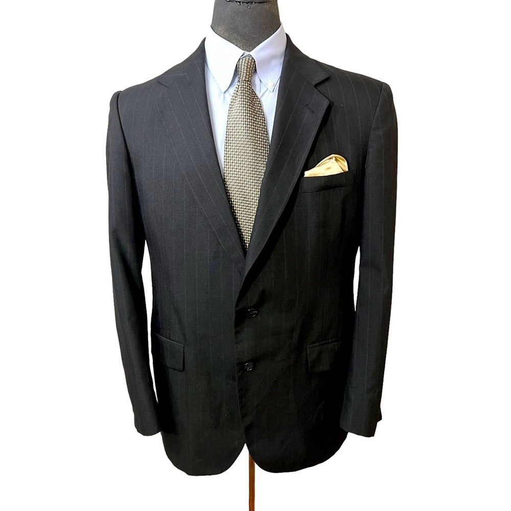 LIKE NEW, STAFFORD MENS DRESS JACKET/BLAZER SIZE 42 LONG. ITS A POLY. WOOL☑️